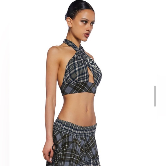 Dolls Kill Kurt Midi Skirt & Kurt Wrap Top Top Size 12(L), Skirt Size 10(M) - Picture 7 of 16